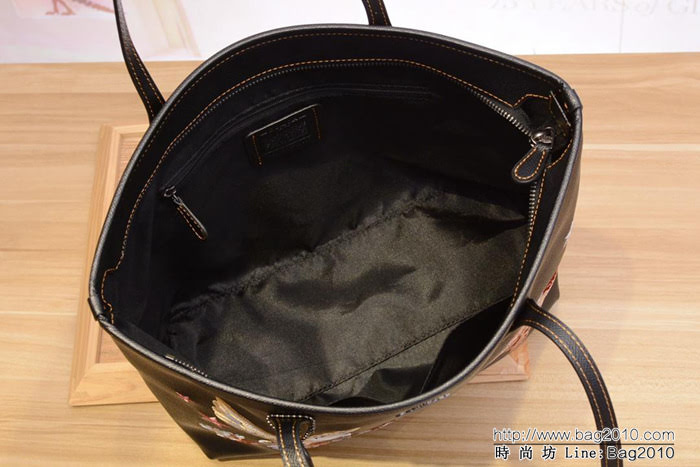 COACH蔻馳 秋冬新款 COACH 蔻馳 35865 新款刺繡 單肩托特TOTE女包  Chz1448